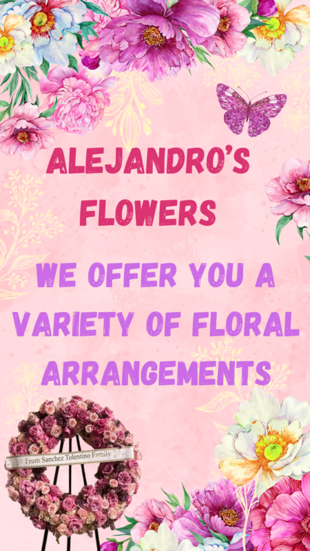 We offer you a variety of floral arrangements